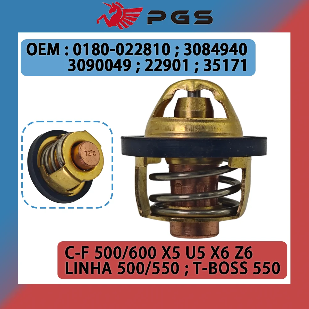 Thermostat Fit For CFmoto 500 CF188 600 625 0180-022810 Linhai 500 22901 35171 1BE-12411-00 CF196 Goes 520 625i M550L T-BOSS 550