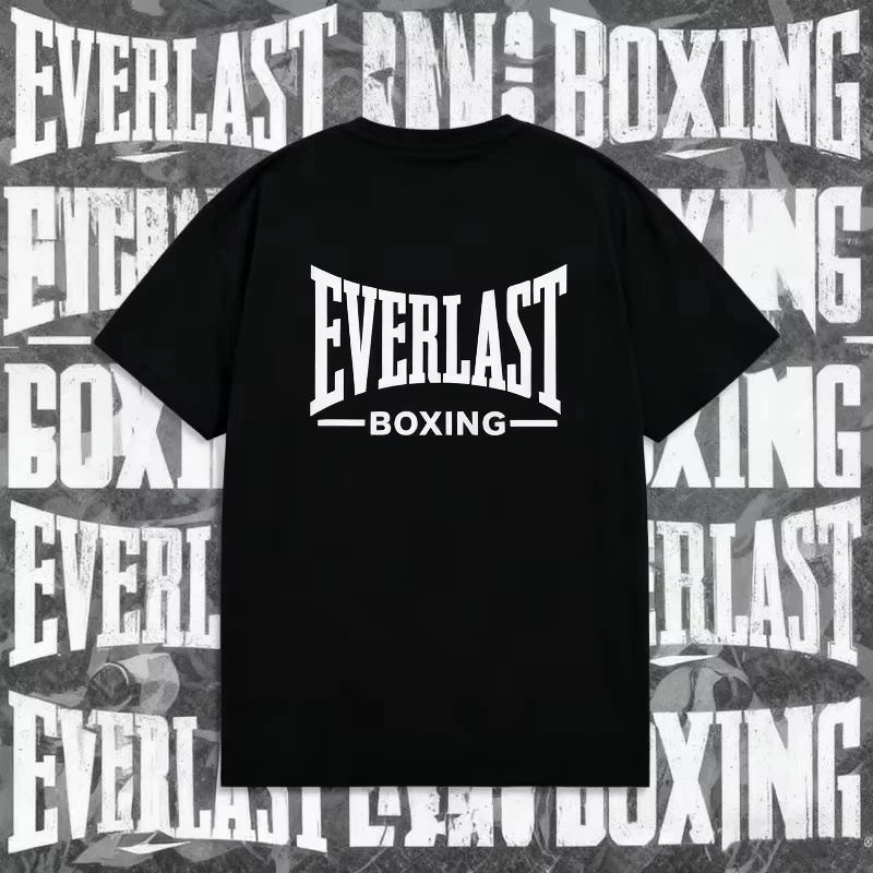 2025 الصيف موضة يا طوق EVERLAST الملاكمة مريحة وتنفس Harajuku الشارع الشهير العصرية الرجال قمة الموضة #1