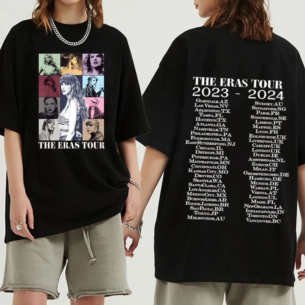 T.S The Era Tour T-shirt homme femme Harajuku col rond chemise décontractée Fans cadeau