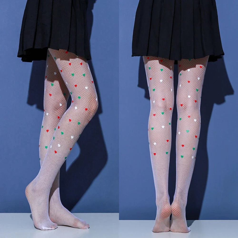 Green Tights Woman Clothing Sexy Fishnet Stockings 4 Colors Fishnets Stocks Club Party Hosiery Netting Tights Women's Leggings