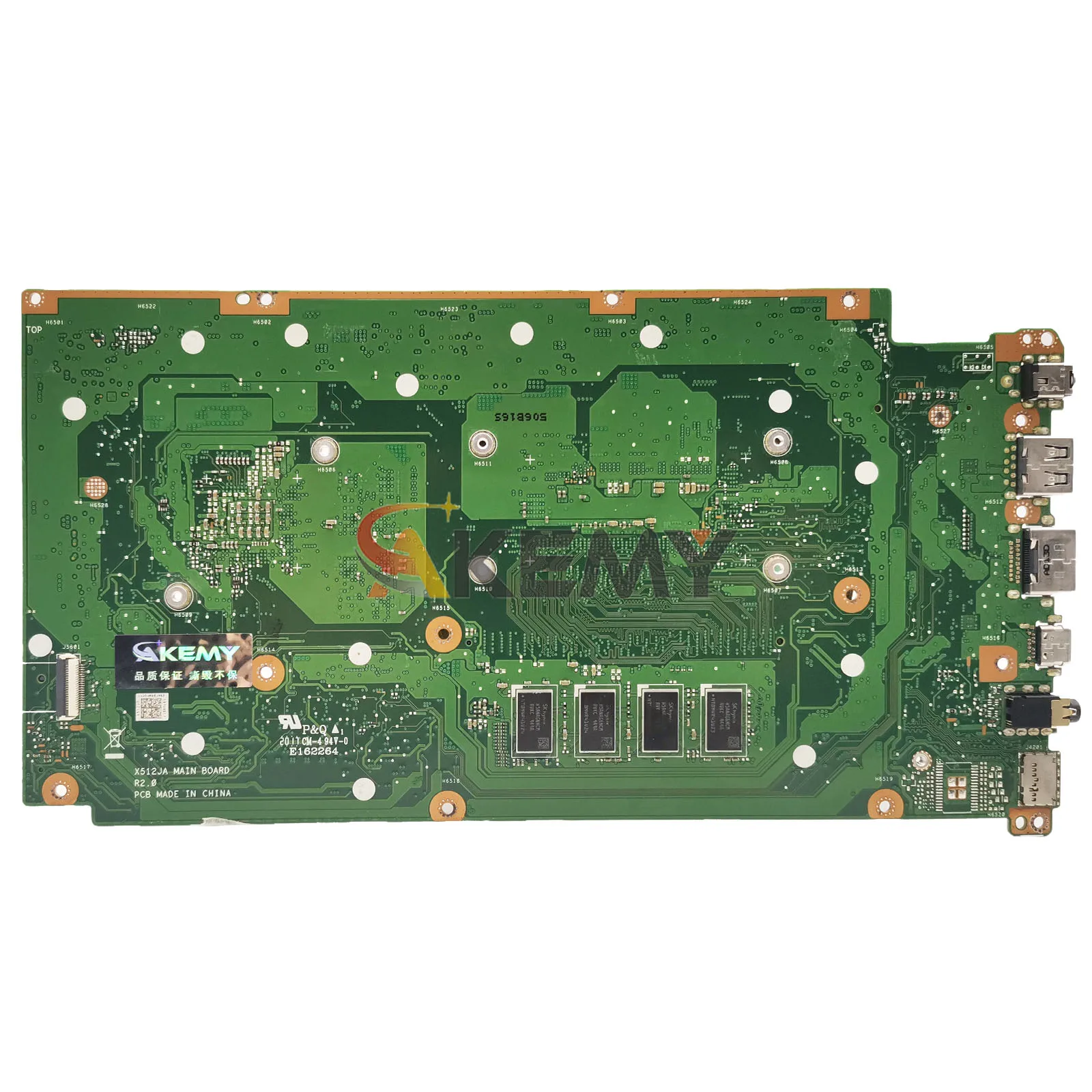 Placa-mãe para laptop X512JP, placa principal para ASUS X512JF S512J X512JP K512J V5000J X512J X512JAU A512J X512JAW com 10a geração I3 i5 i7