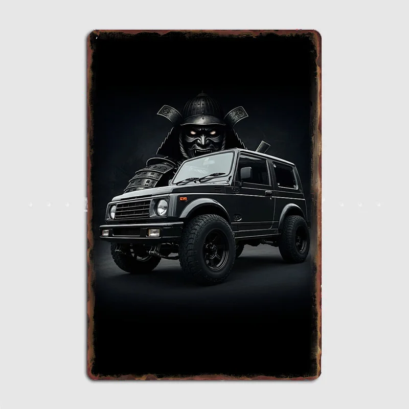 Jimny Samurai Generations Classic Car Vintage Retro Metal Poster Sign Garage Club Custom Wall Decor Tin Room Decor Home Decor