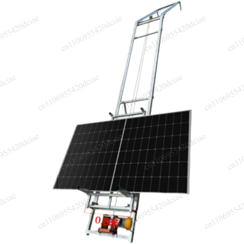Used for villa tile house construction, 4-25m customizable roof solar panel elevator, steel cargo elevator