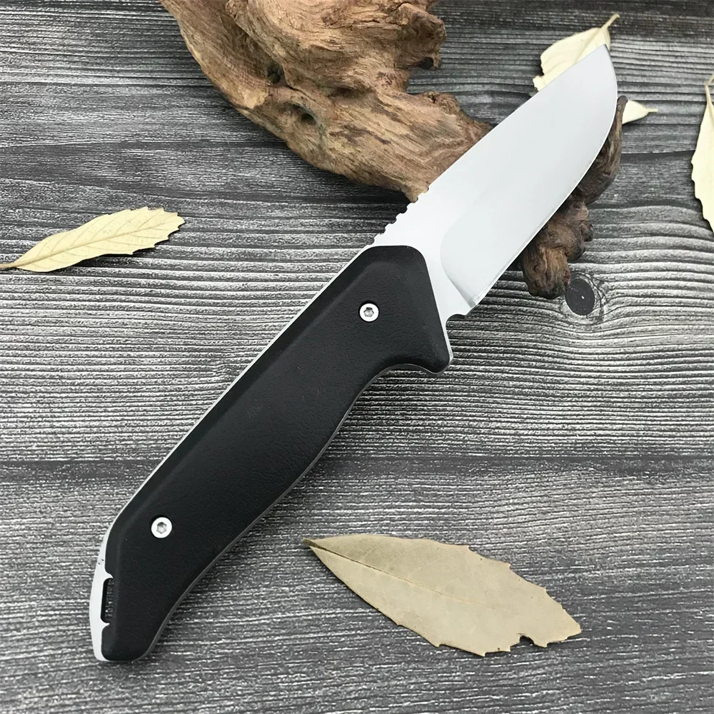 

Outdoor Hiking Hunting Tactical Combat Self-defense Everyday Carry Tactical Straight Knife 5Cr13Mov Blade Nylon Fiber Handle