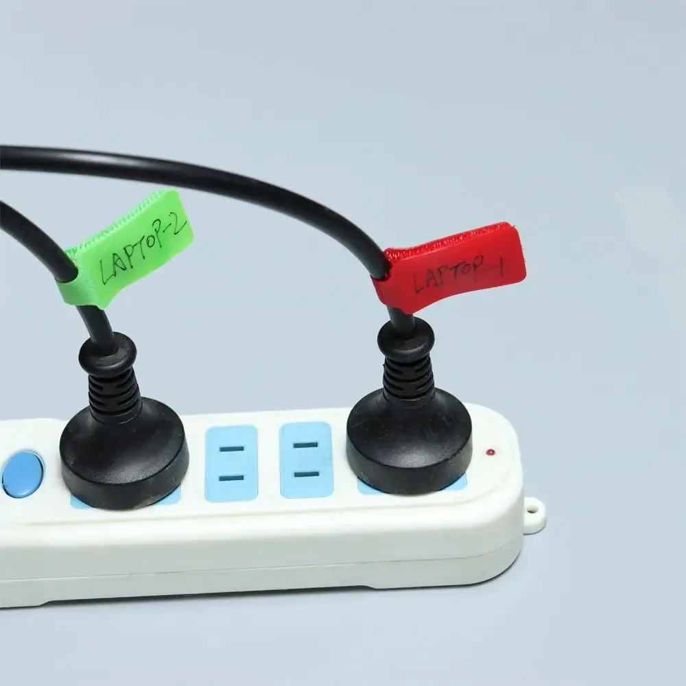 5 PCS Practical Nylon Cable Labels Durable Wire Tidy Organizer Simple Colorful Cord Identification Winder