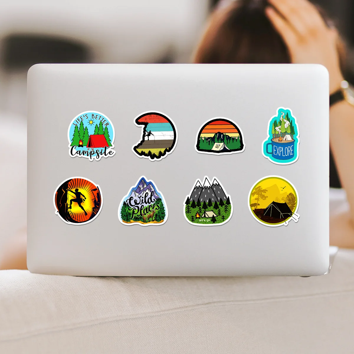 50PCS กีฬาการ์ตูนสติกเกอร์ผจญภัยกลางแจ้ง Graffiti เดินป่าท่องเที่ยว Decals กระเป๋าเดินทางตู้เย็นแล็ปท็อปกีต้าร์รถจักรยานของเล่นเด็ก