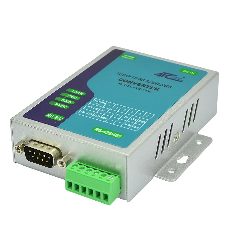 Conexões Ethernet para Seriais Conversor serial para Ethernet RS232 (ATC-1200)