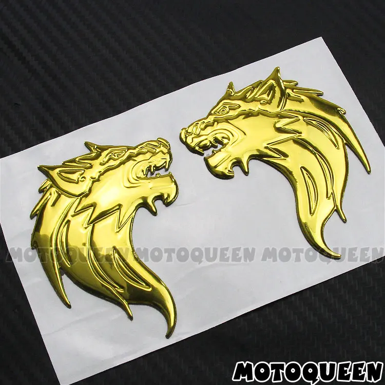 Motorcycle Decals Vintage locomotives Tank Pad Helmet Shell Wind Fender Wolf Stickers for Cross-country Bending beam Motorbike