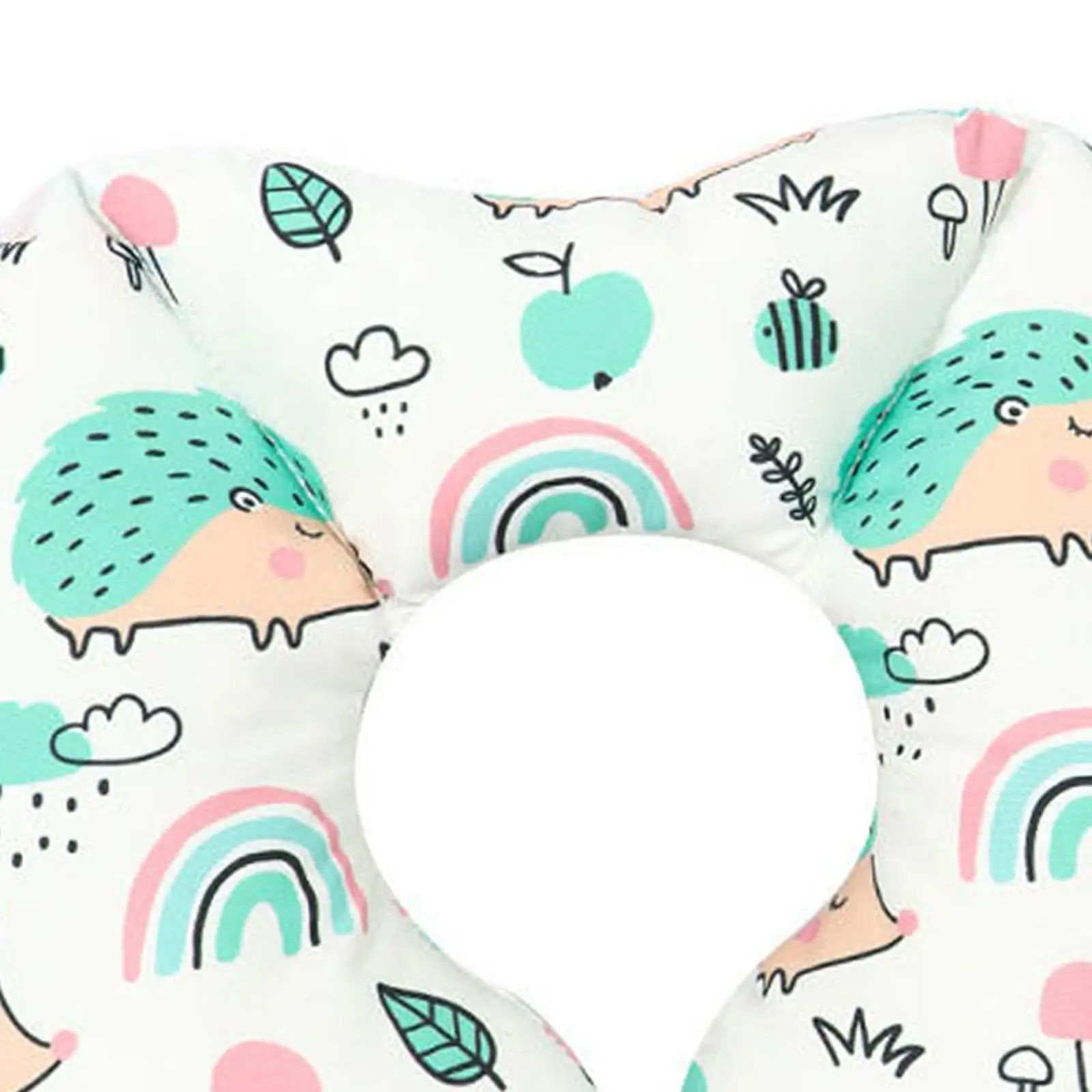 Baby Feeding Pillow Portable for Mom and Baby Multifunction Neck Pillow Cartoon Comfortable Support for Travel Car Home Outdoor