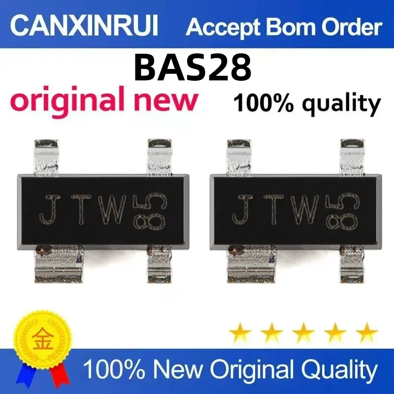 

(5-100 pieces) BAS28 silk screen JTp JTs JTW SOT143B 85V 215mA surface mount switch diode original