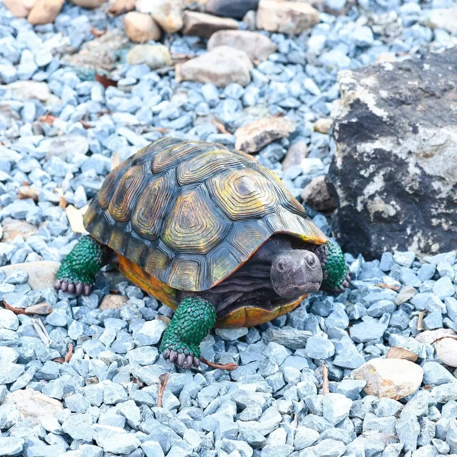 

Turtle StatueResin Garden Sculpture Indoor/Outdoor Yard Lawn Ornament Home Decor Extra Large