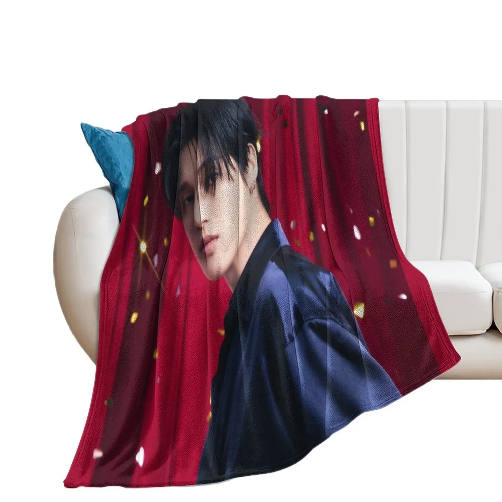 

WOOYOUNG Birthday ATEEZ KPOP Throw Blanket Luxury Throw Flannel Fabric Soft Plaid Blankets