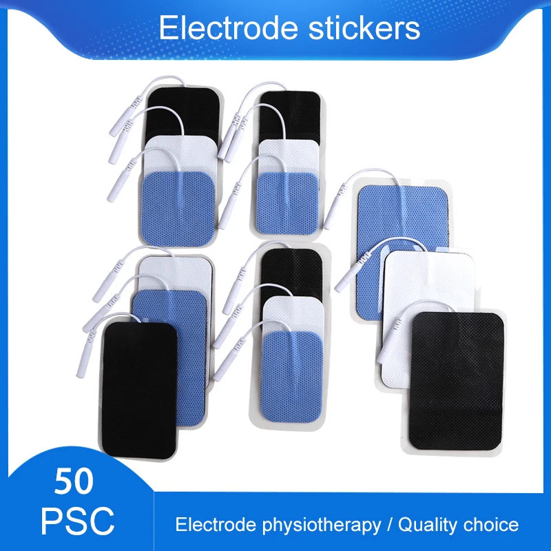 

50pcs Non-woven Fabric Self Adhesive Replacement Electrode Pads EMS Nerve Muscle Stimulator Acupuncture Physiotherapy Patche