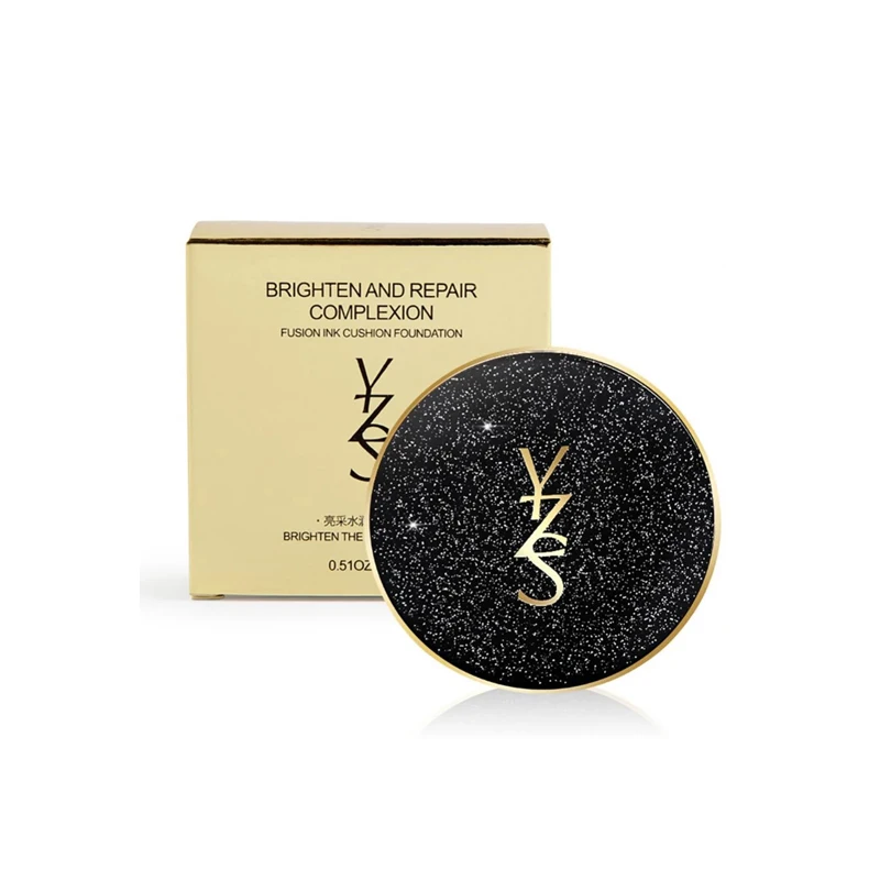 

YZS Air Cushion BB Cream Pressed Powder Combination Waterproof Light Moisturizing Concealer Foundation Cream Lasting Brighten To