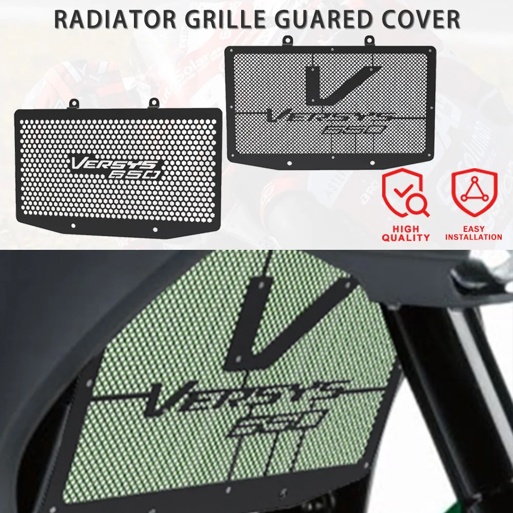 

Motorcycle KLE 650 ABS Radiator Grille Guard Cover Water Tank Protective FOR KAWASAKI KLE650 VERSYS 650 ABS 2006 2007 2008 2009
