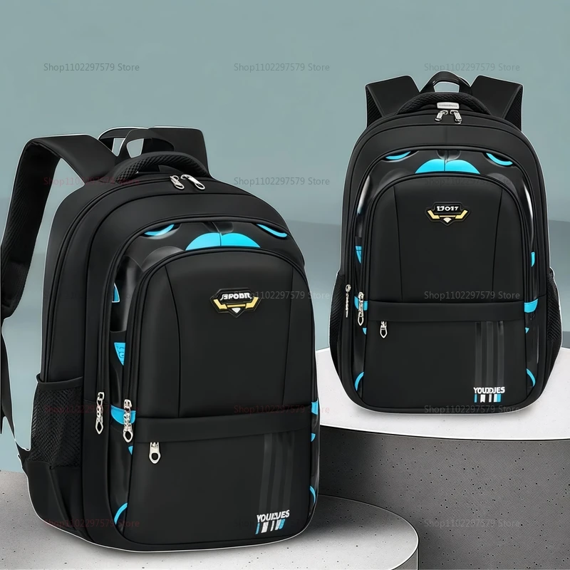 어린이 학생용 방수 백팩, 십대 소년용 대용량 통기성 초등학교 가방, 편안한 아동용 백팩