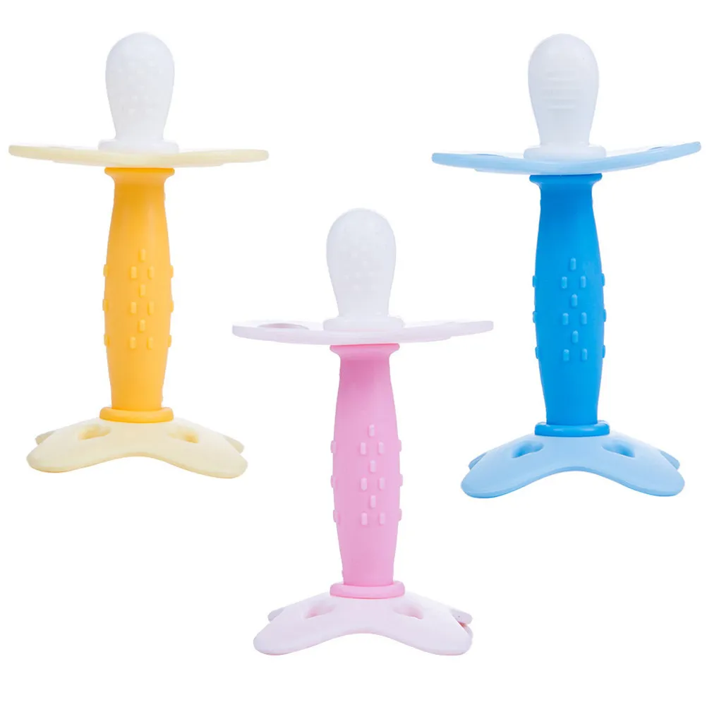 Anneau de dentition pour bébé, durable, couleurs vives, apaisant, anti-étranglement, pour nourrissons et nouveau-nés, outil de mastication pour les molaires, bâtonnet de gel pour soulager les douleurs de dentition