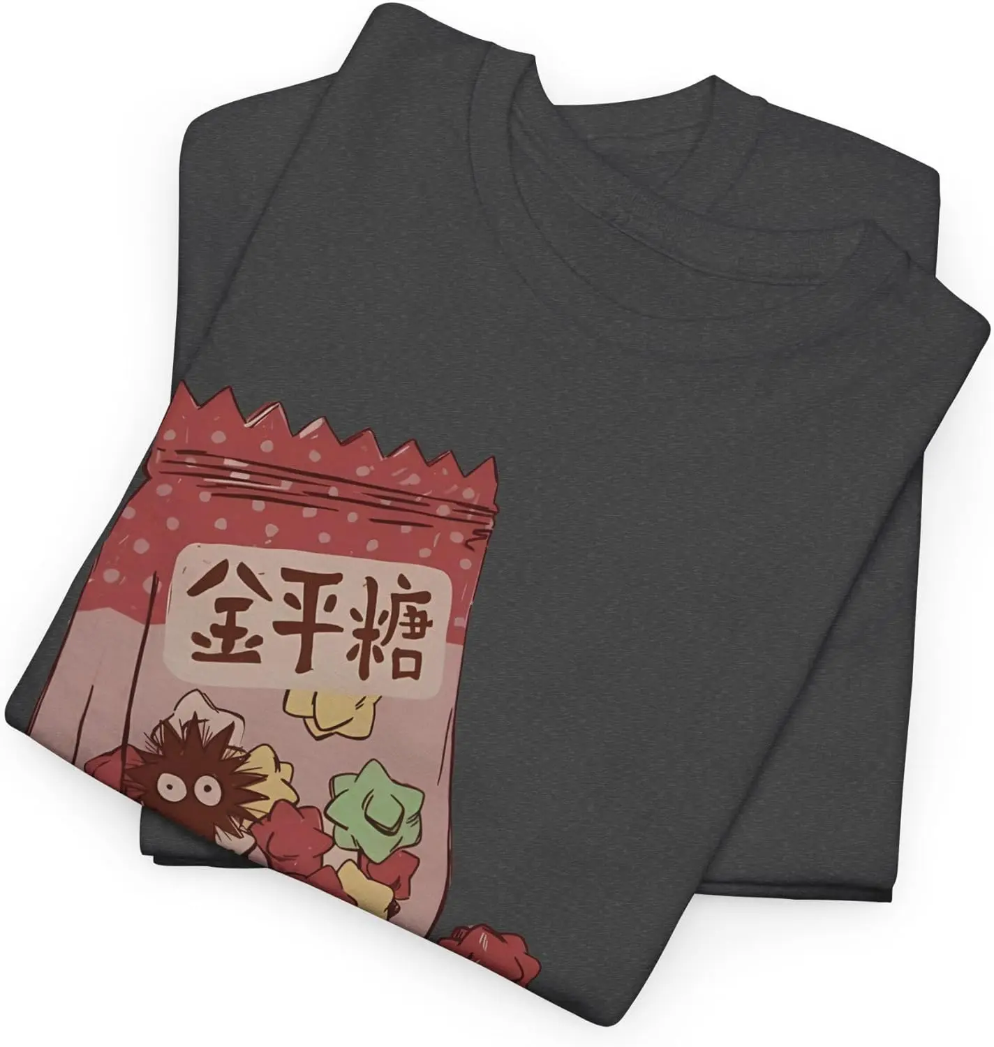 Unisex Anime T-Shirt Soot Sprite Noodle Ramen Snack Asian Food Noodles Lover Gift Kawaii T-Shirt