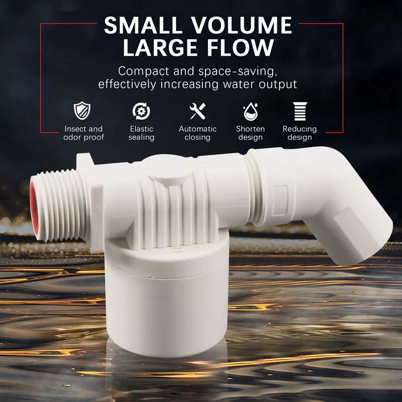 Válvula de esfera flutuante embutida válvula flutuante válvula de controle de nível de água para tanque de água solar