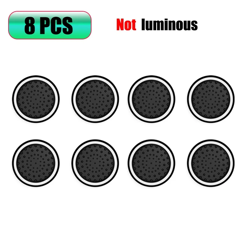 8 Stück Thumb-Stick-Griffkappen-Abdeckung für PS5 PS4, leuchtende Silikon-Joystick-Griffkappen für Xbox 360 One Series X/S Controller