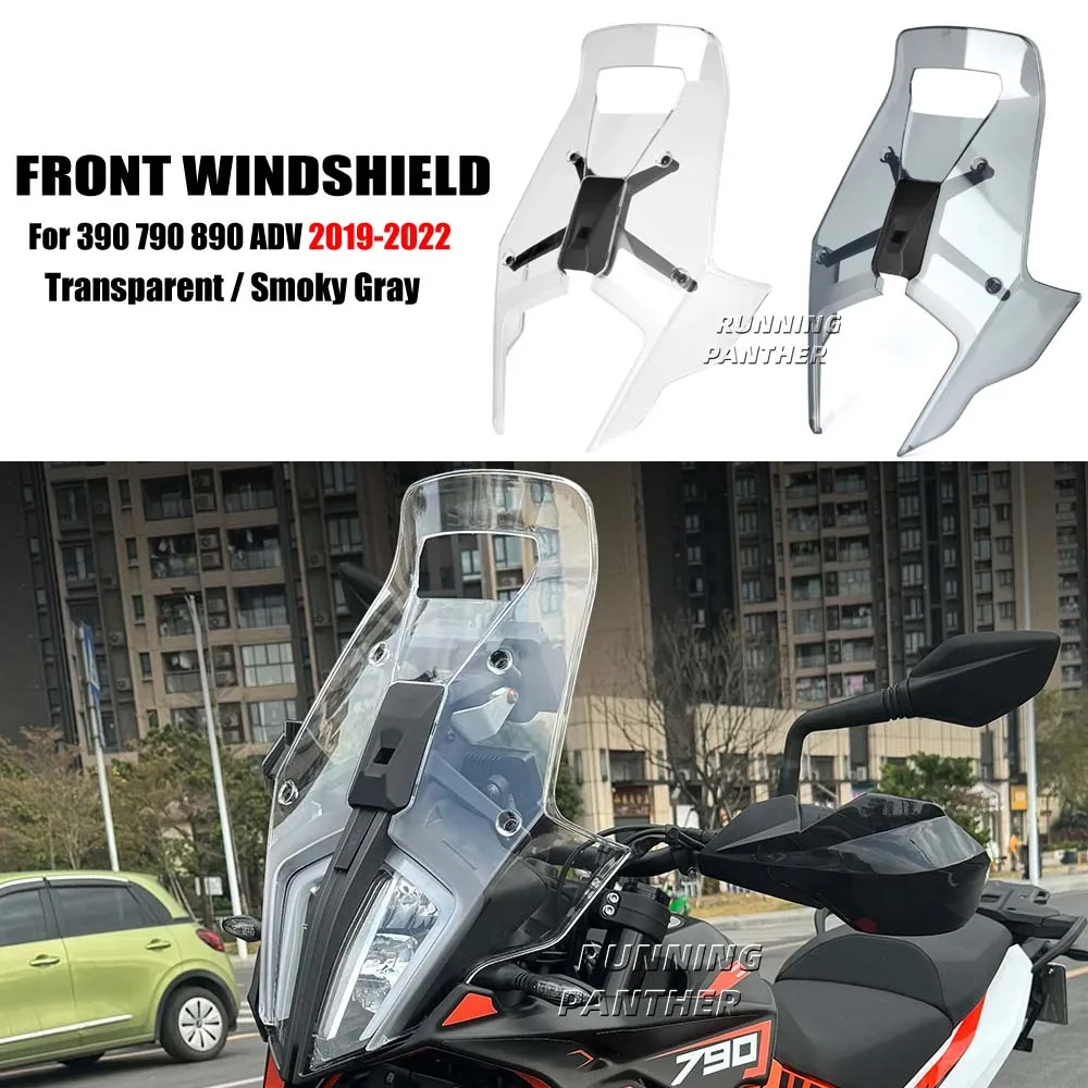 

Motorcycle Acrylic Rally Windshield Wind Deflector Screen Shield Windscreen Visor For 390 790 890 ADV Adventure 2019-2022 2021