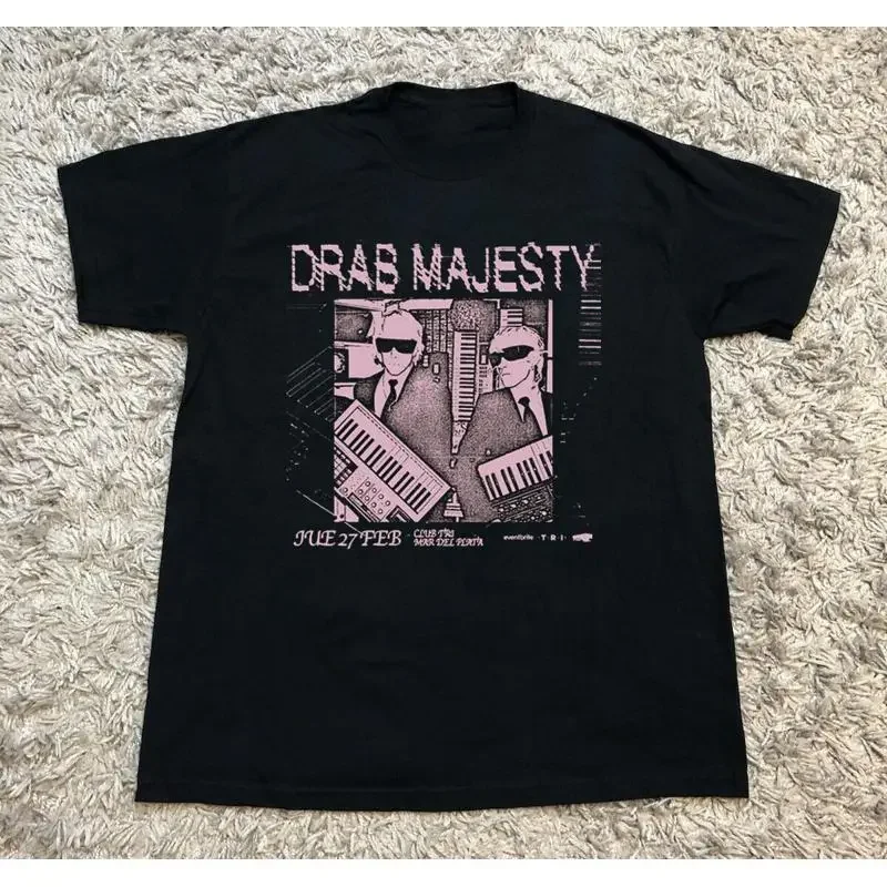 T-shirt en coton noir, Rare Drab Majesty, toutes tailles, nouveau