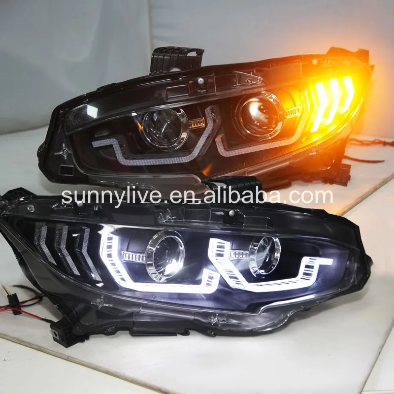 

Full Led Front Light for HONDA Civic 10 Gernareation 2015-2018 Led Headlight SN