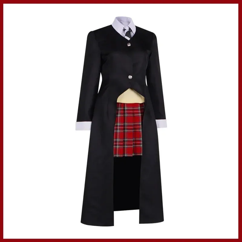 

COSda@Anime Soul Eater Maka Albarn Cosplay Costume Death Shokunin Professional College Cloak Coat Skirt Wig Woman Sexy SuitCOSd