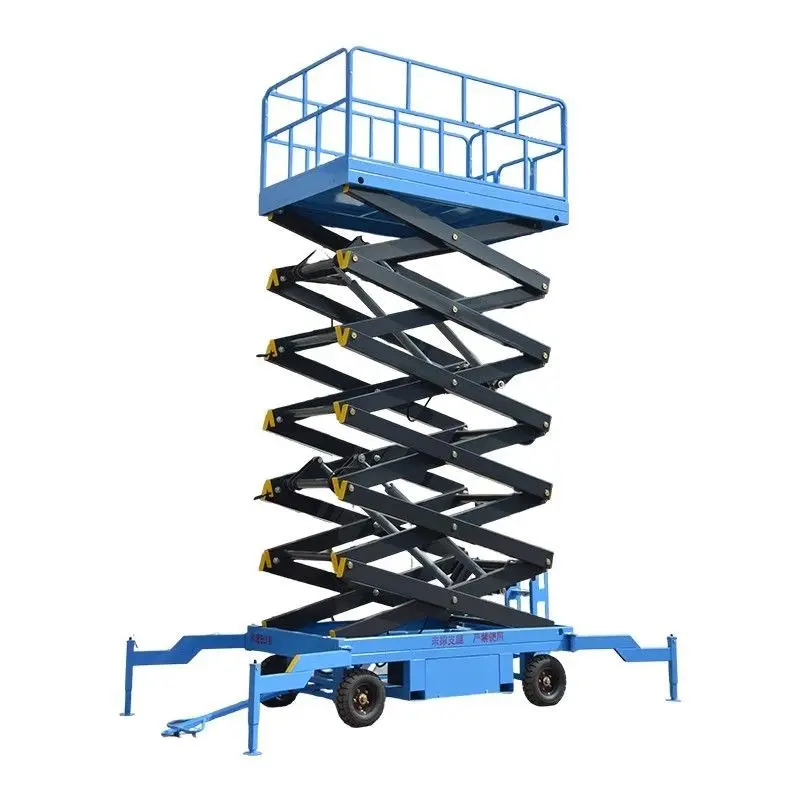 Mobile Scissor Electric Hydraulic Lifting Platform DC Power Lifting Elevator Warehouse Cargo Loading Lift Equipment