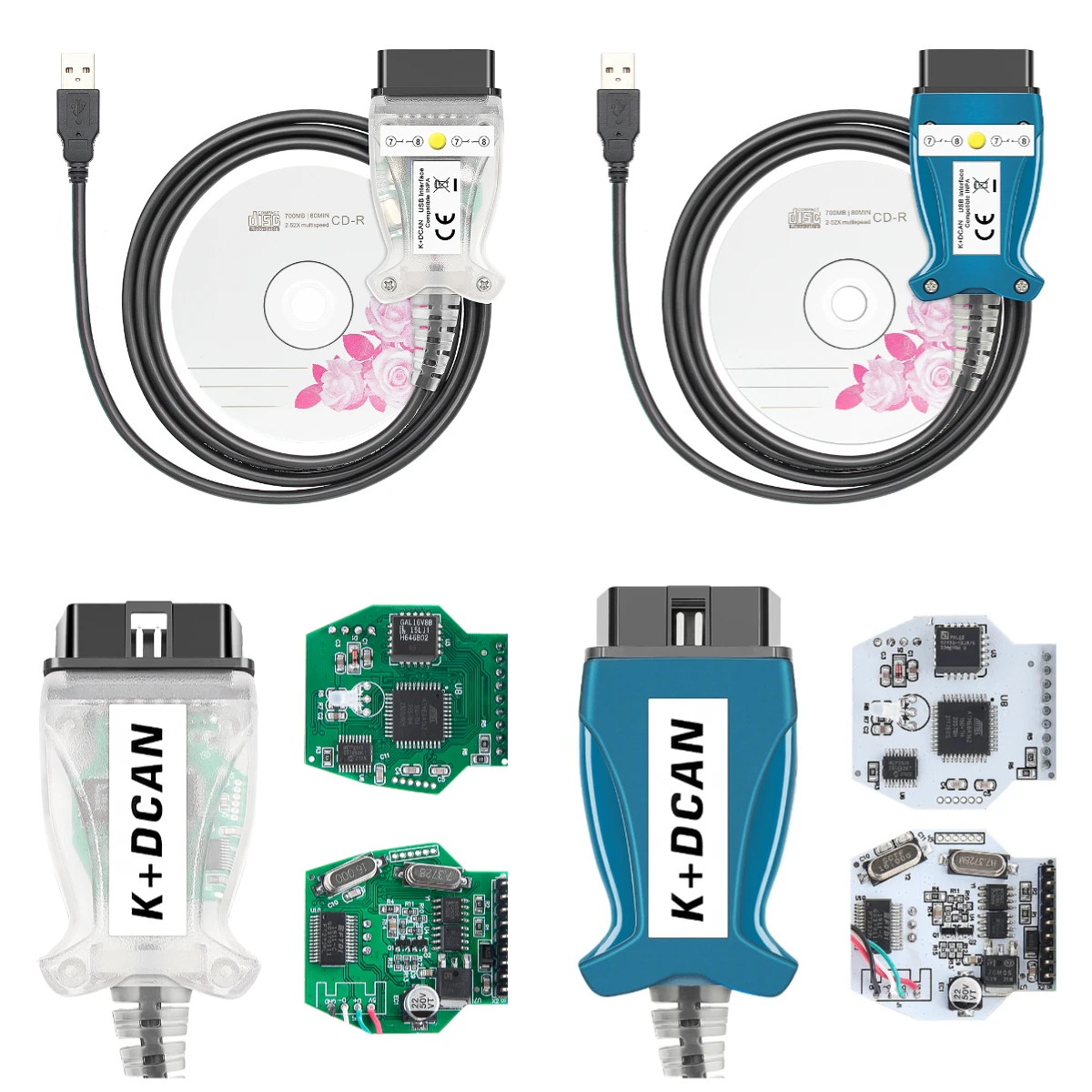 Новейший диагностический кабель INPA K DCAN OBD2 с переключателем, чипом FTDI FT232RL, USB-интерфейсом и сканером для BMW E F