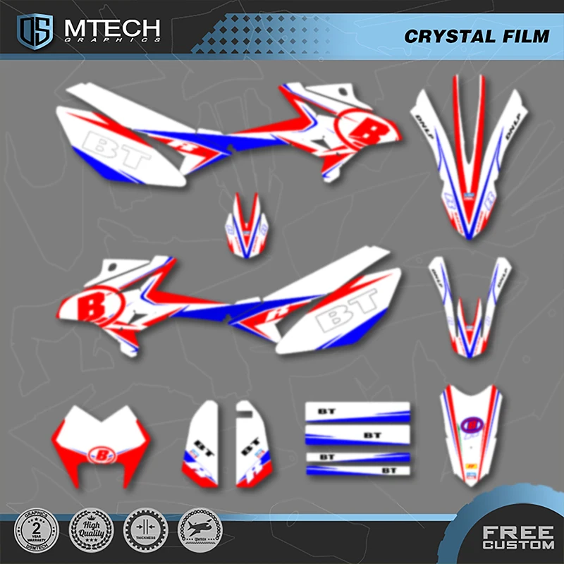 

DSMTECH Team Full Set Graphics Decals Stickers For Beta RR 50 2020 2019 2018-2011 Motorcycle Number Name Background Custom
