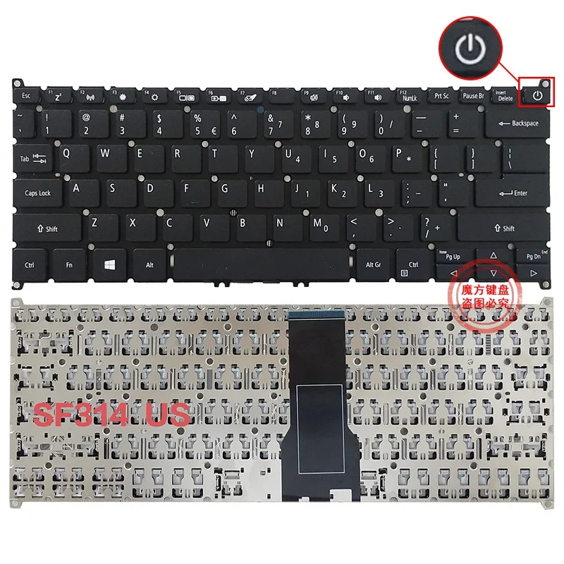 New US Keyboard Backlight for ACER N19H3 N19H4 SF314-58 N20C12 Laptop Keyboard