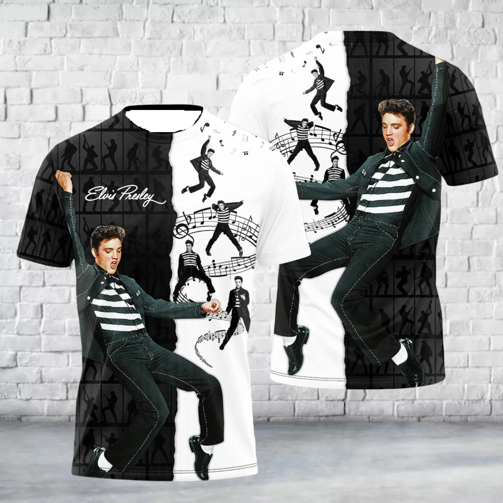 Neues 2026-27 Elvis Presley Herren-Trikot 3D-Druck Y2K Lässiges Schnelltrocknendes T-Shirt Geeignet als Trainingsbekleidung Familien-Partnerlook – Detail 8