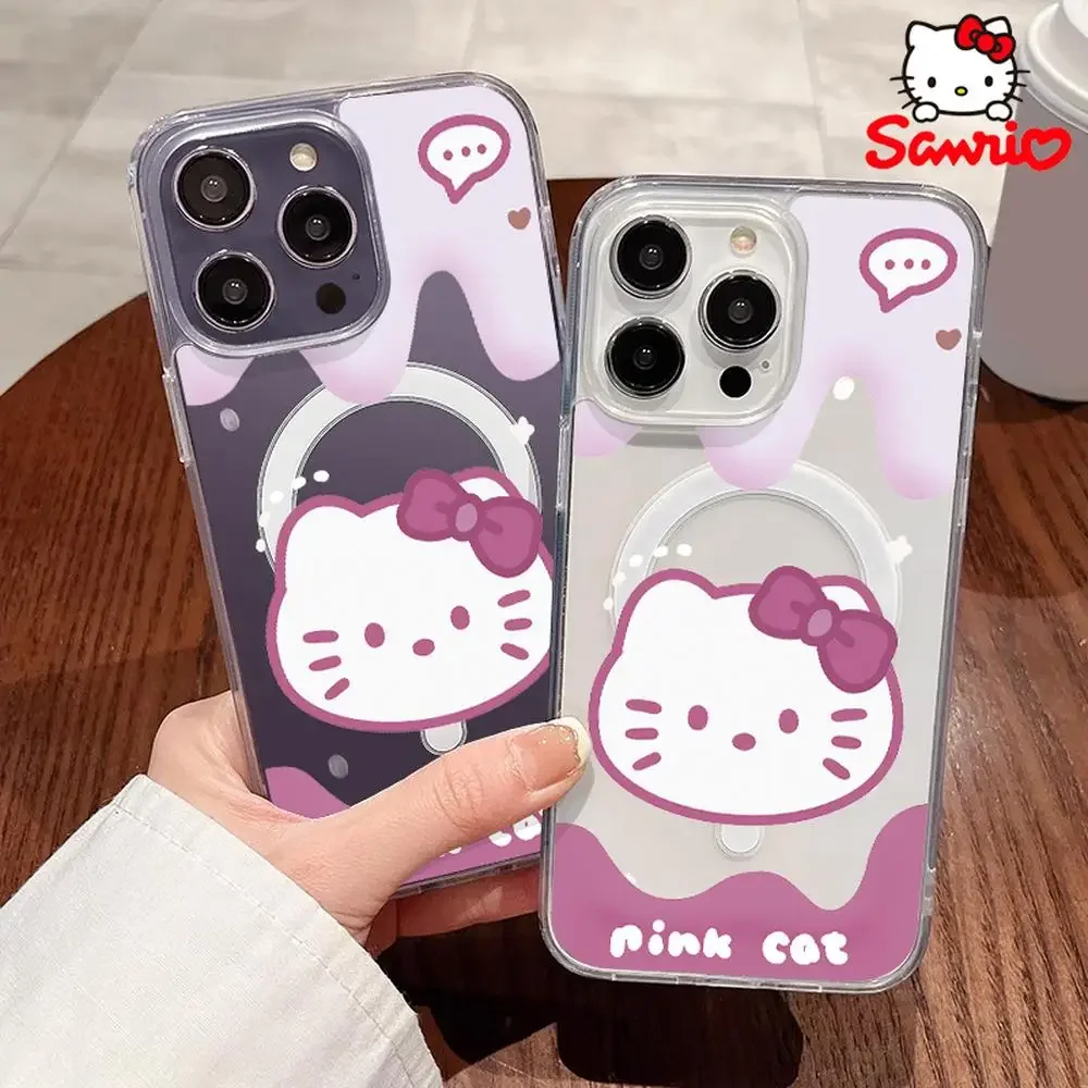 

Sanrio Phone Case Iphone 16/15/14/13/12/11/x/xs/xs Max/pro Max Girl Phone Case Shell Hellokitty Anime Accessory Hellokitty Gift
