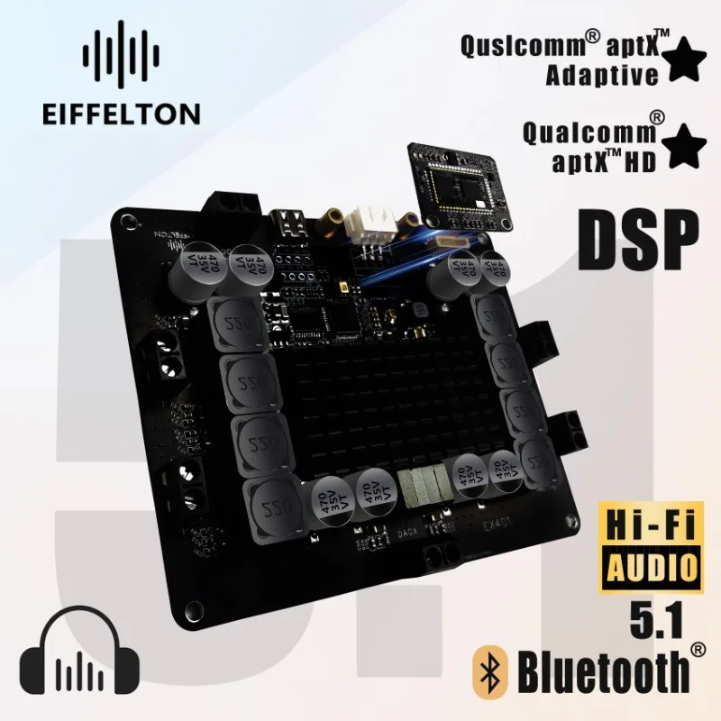 Nvarcher  4.1 DSP power amplifier board ldac Bluetooth tuning high-power