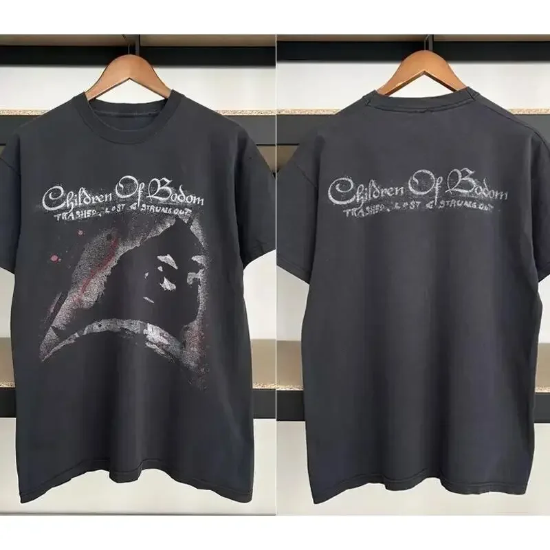 2000S Children Of Bodom Trashed Lost Strungout 2 Side Black T Shirt S 5Xl