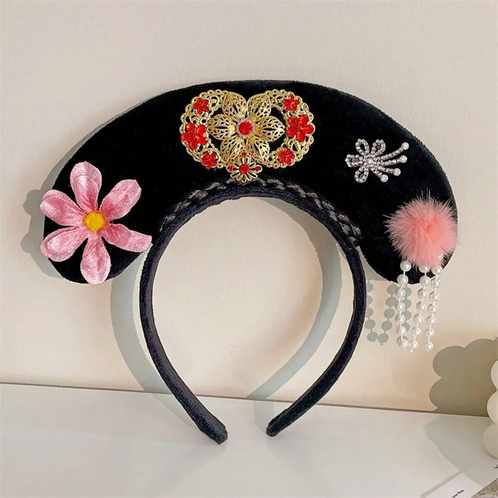 

Princess Headhoop Royal Court Headwear Flower Ancient Style Headwear Antique Headband Chinese Style Headwear Hanfu Hair Hoop
