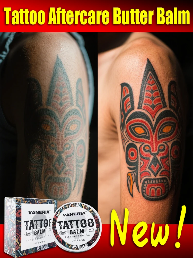 

Tattoo Aftercare Butter Balm, Tattoo Ink Color Enhancement