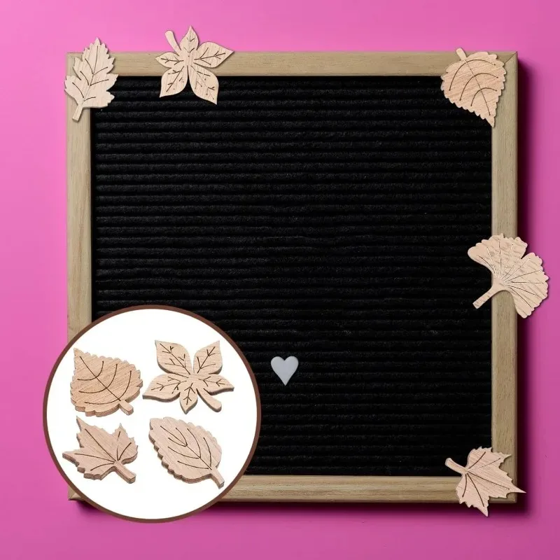 50 قطعة أوراق مابل ليف رقائق الخشب كتيب مذكرة ألبوم صور اكسسوارات الديكور اليدوية Patch بها بنفسك التصحيح ديكور المنزل حفلة عيد الميلاد