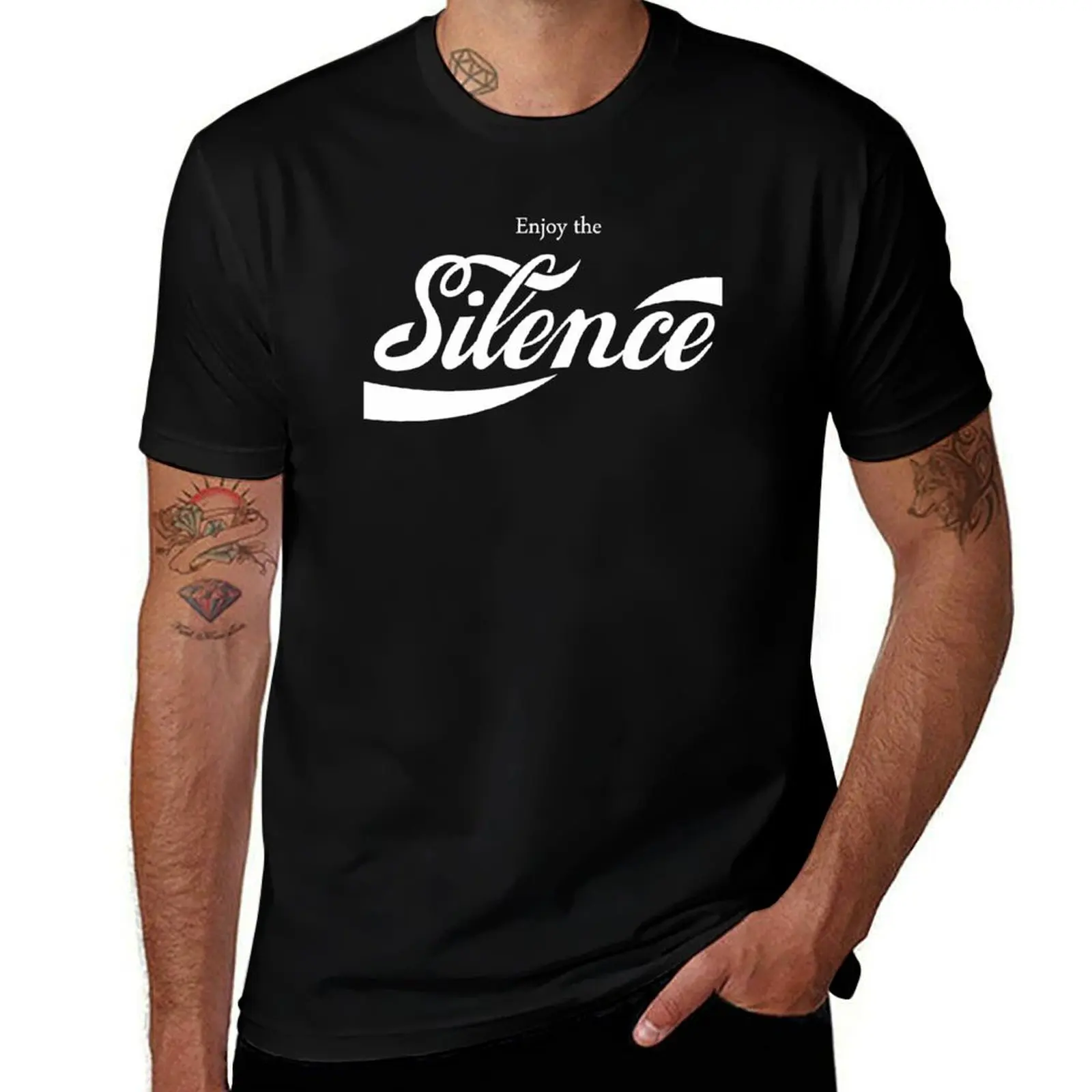 

DM, Enjoy the Silence T-Shirt Work Casual Loose Fit T-Shirt