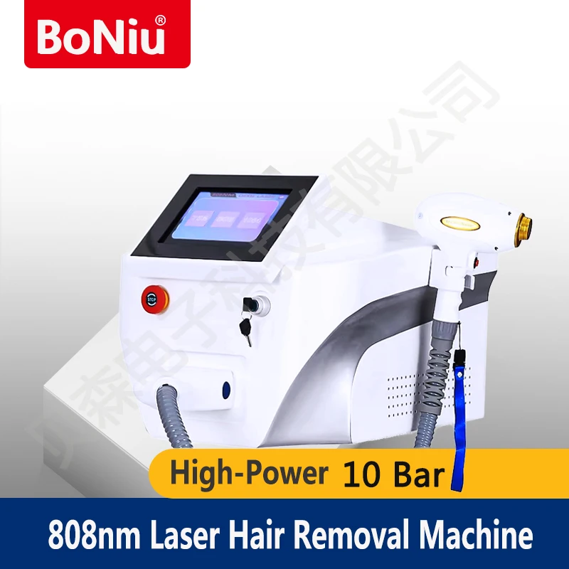 Professional 808nm Diode Laser Hair Removal Machine Painless Air Cooling Permanent Laser Epilator With 10.4-inch Large Screen