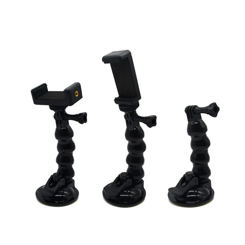 

Windshield Suction Cup Car Mount Bracket Flex Clamp Arm For GoPro 12 11 10 9 DJI Mount for Smartphone Action Camera Accessories