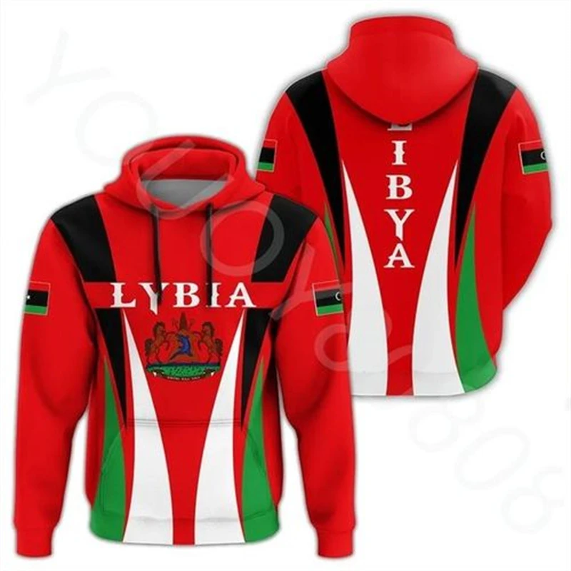 Mauritius Libia Country Flag Sweatshirts Stitching Color Men's Trachsuit Hoodies Male Casual Pullovers Breathable Summer Tops