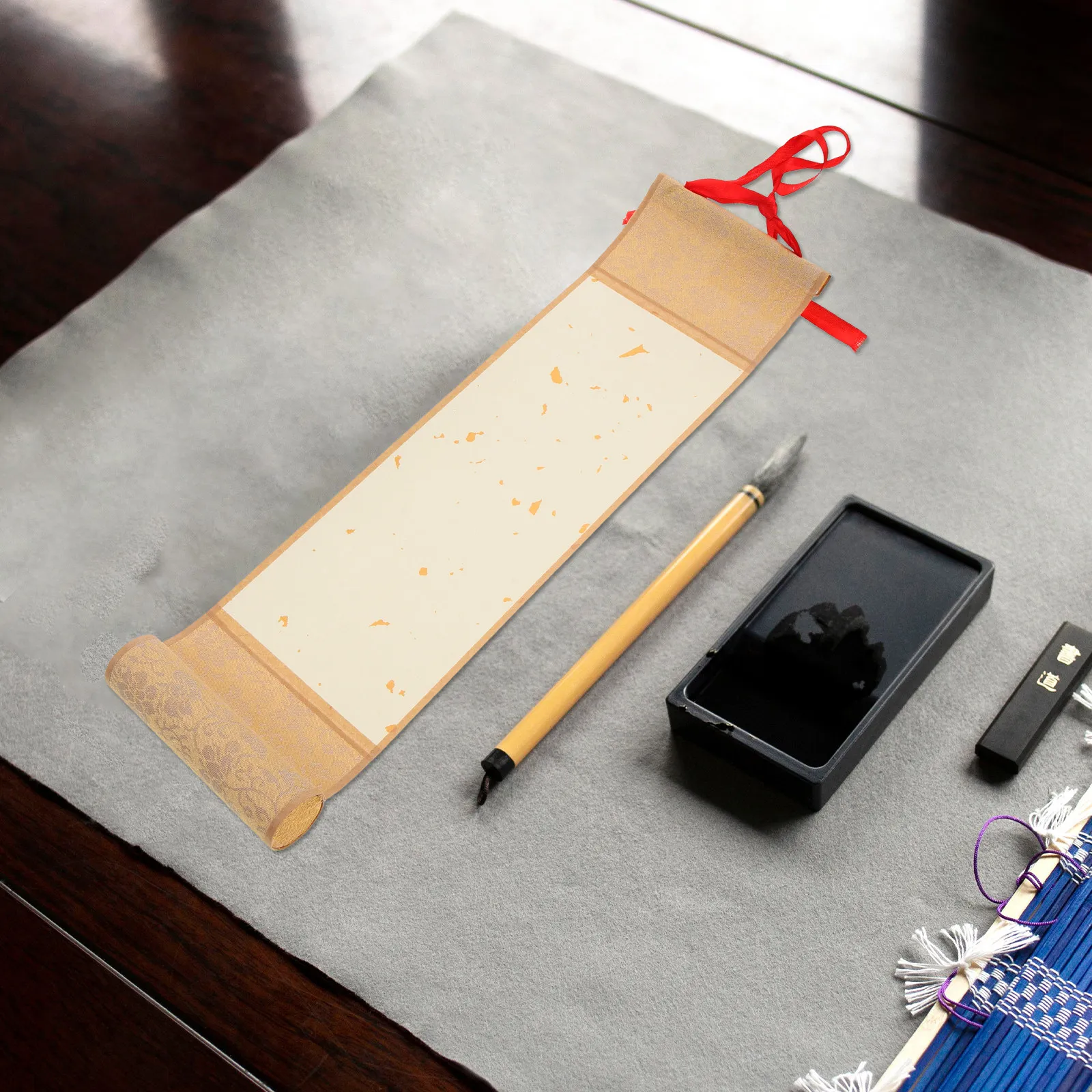 Chinese Calligraphy Blank Scroll Paper Traditional Rice Paper for Brush Practice Writing Painting Scroll Lightweight Easy