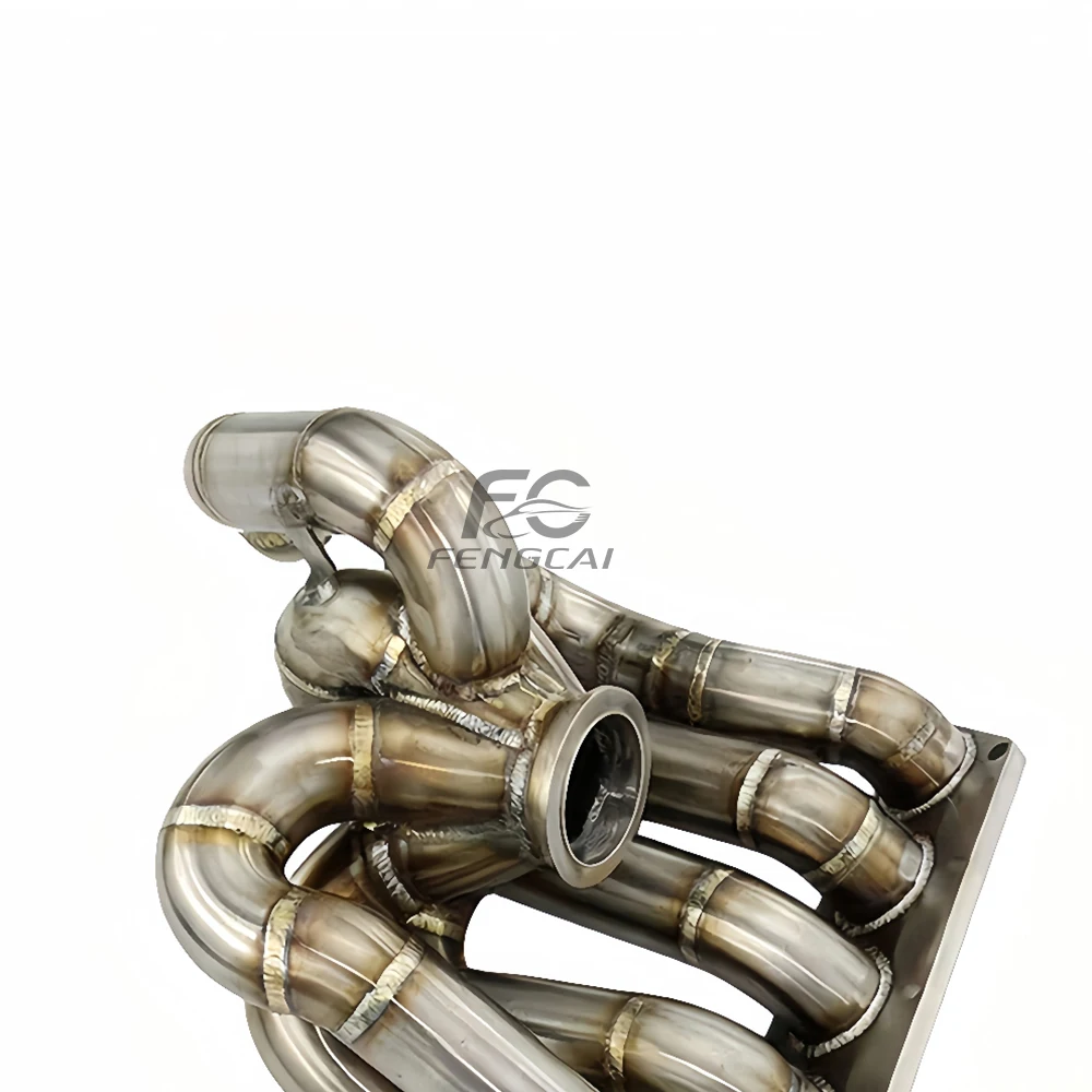 

High Flow Exhaust Manifold Header for Volkswagen Golf R32 MK5 3.2L Stainless Steel Direct Downpipe Race Car Performance Upgrade
