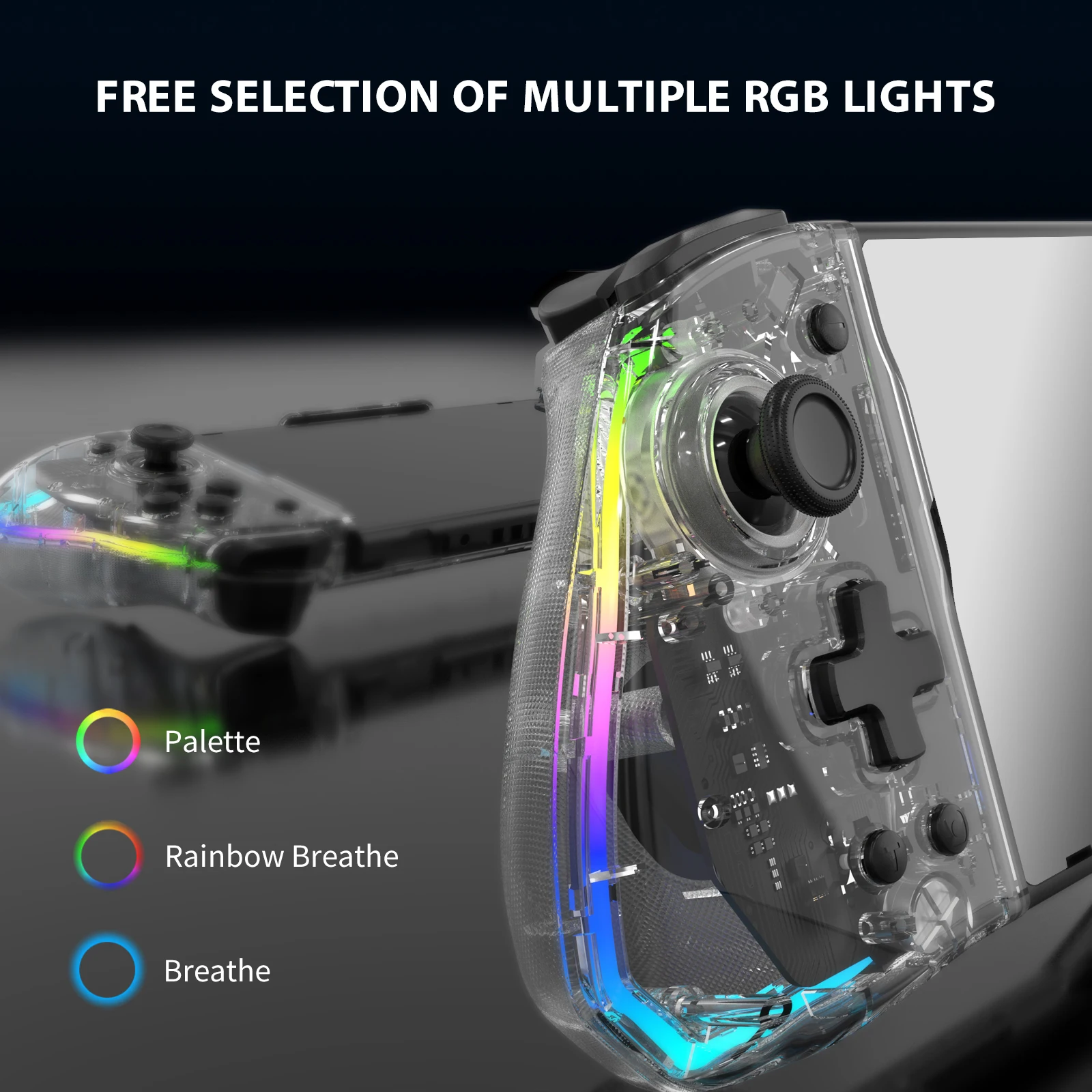 New Switch gamepad 6 axis body sense left and right one straight plug wired gamepad