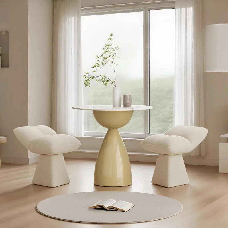 Light luxury high-end slate coffee table living room home small apartment creative sofa stool side  dining  tea