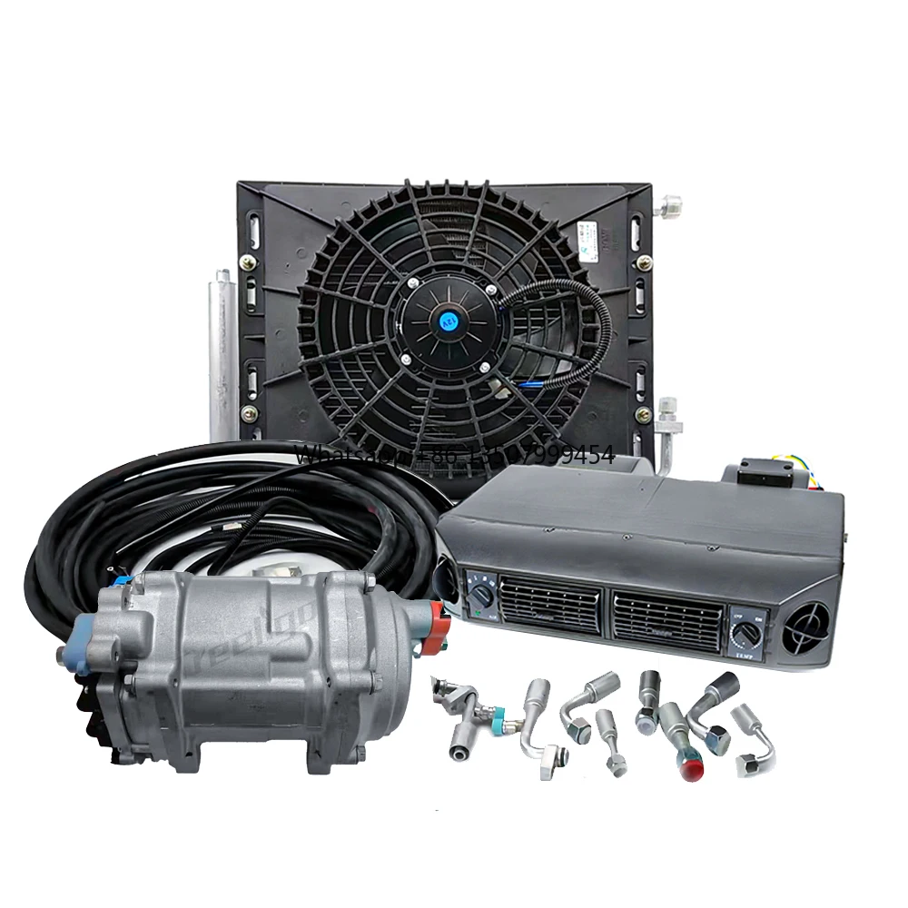 Auto AC Air Conditioner System Air Complete Conditioning BEU-404 Under-Dash Evaporator Unit 24V for Vintage Modified Cars
