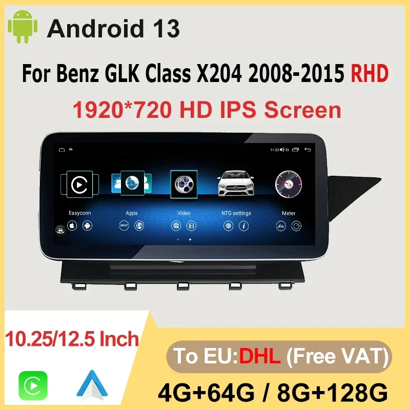 

Factory Price Android13 For Mercedes GLK Class X204 RHD Car Multimedia Player GPS Radio Stereo Video Screen AUTO Carplay 4G WIFI