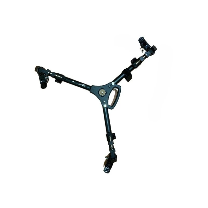 Professional Photo Aluminum 3 Wheels Pulley Universal Foldable DSLR Camera Tripod Dolly Base Stand For Studio Photo Vide